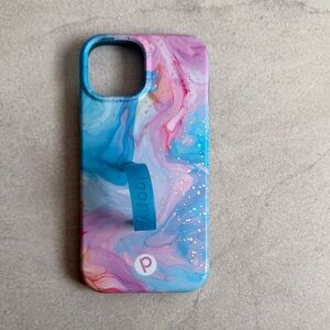 Loopy Case Case for iPhone - Blue and Pink Marble iphone15